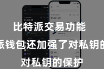 比特派交易功能  比特派钱包还加强了对私钥的保护