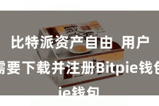比特派资产自由  用户需要下载并注册Bitpie钱包